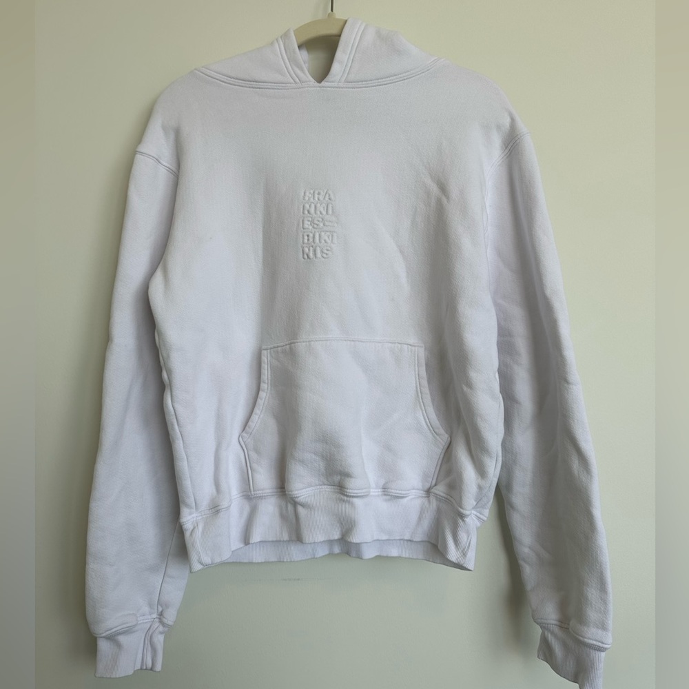 Frankie’s Bikinis white hoodie